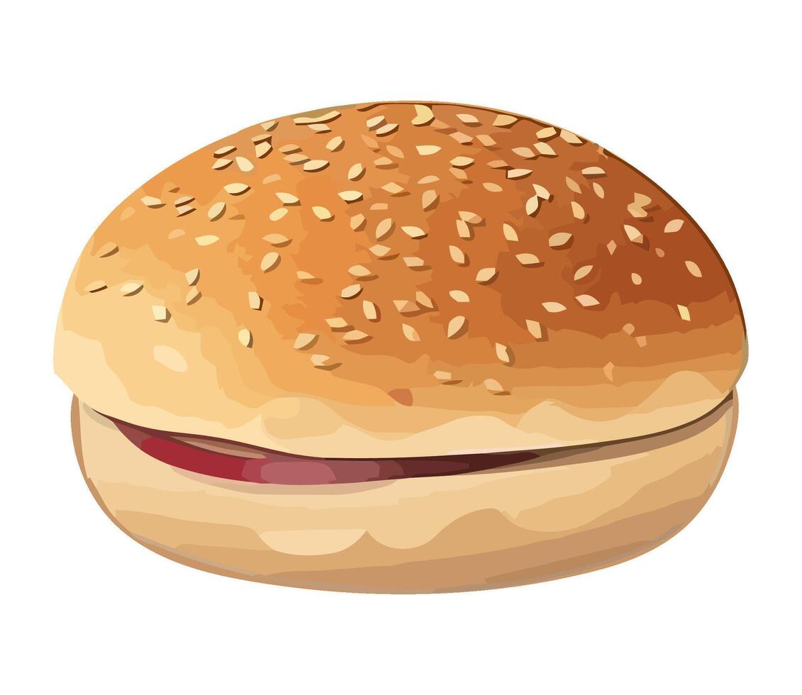Grilled gourmet cheeseburger on white background icon isolated vector