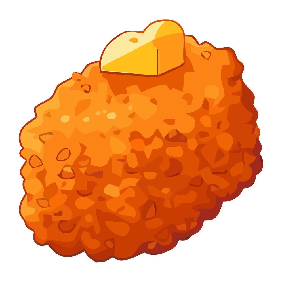 illustration of crunchy chicken icon isolated vector