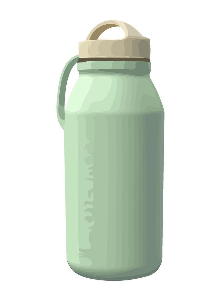 green thermos icon design illustration isolated vector