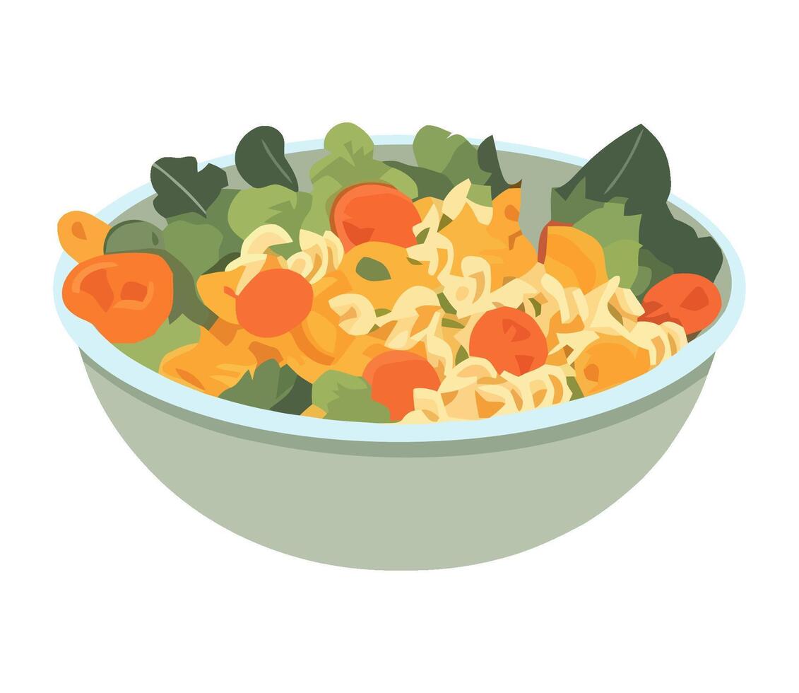 Fresh organic meal with vegetables and herbs icon isolated vector