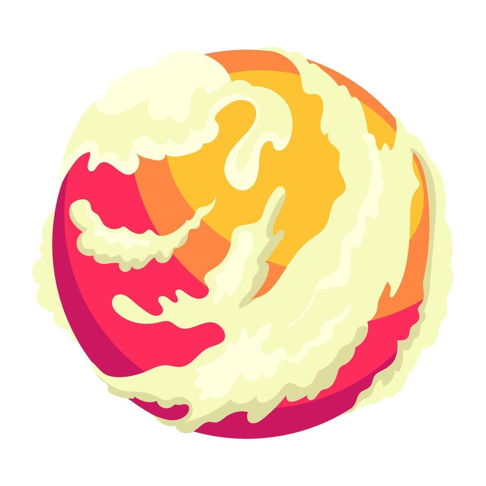 space planet universe icon isolated illustration vector