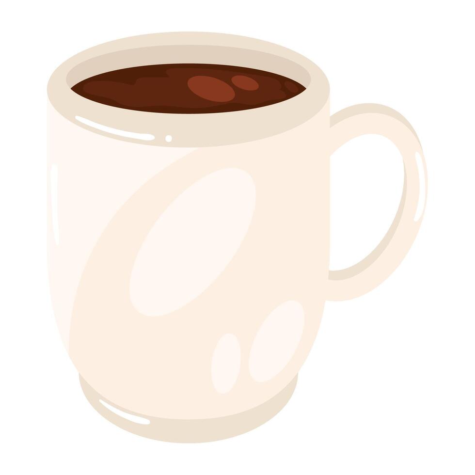 warm cup of drink chocolate isolated icon vector