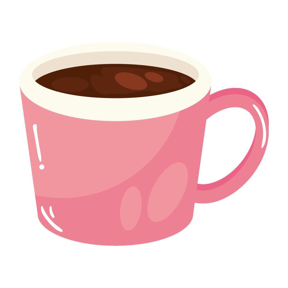 warm cup of drink icon isolated vector