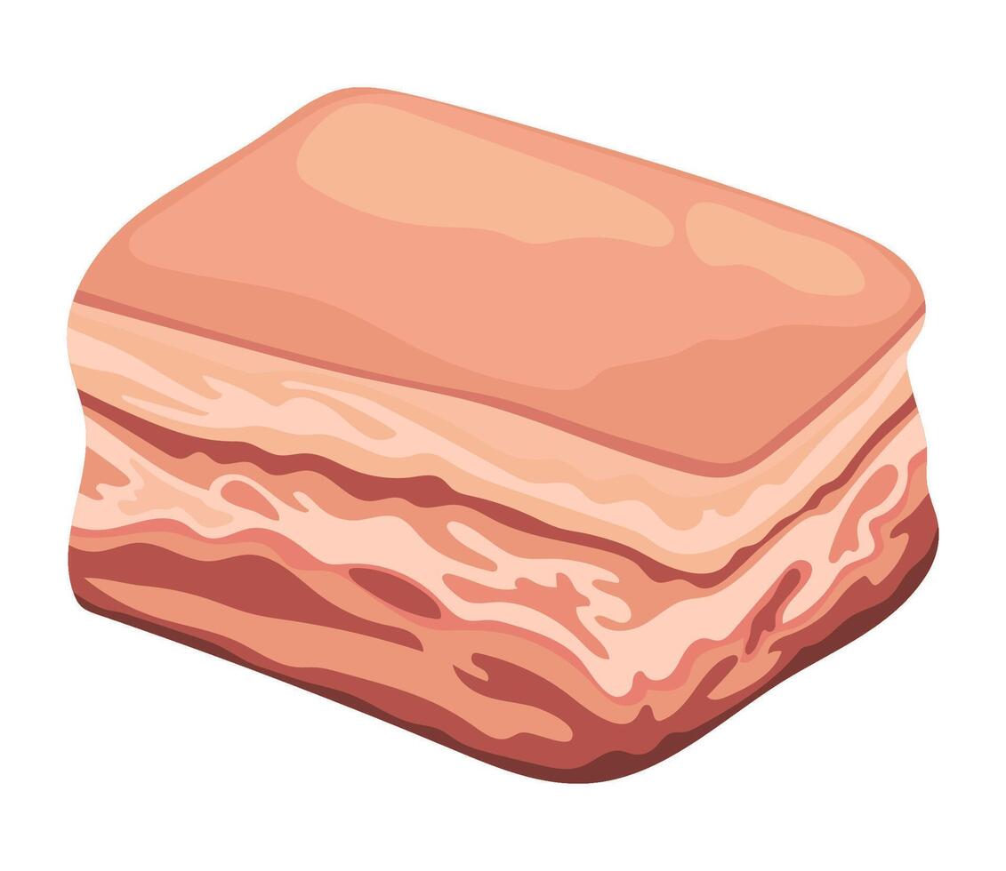 meat product bacon icon isolated vector
