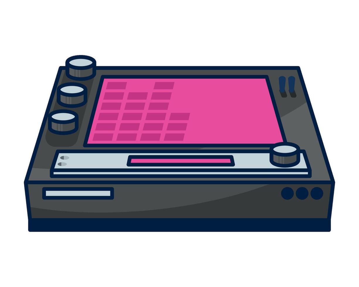 nineties pop art style music icon isolated vector