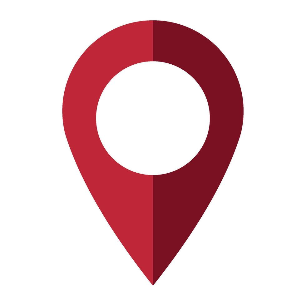 pin icon location navigation isolated vector