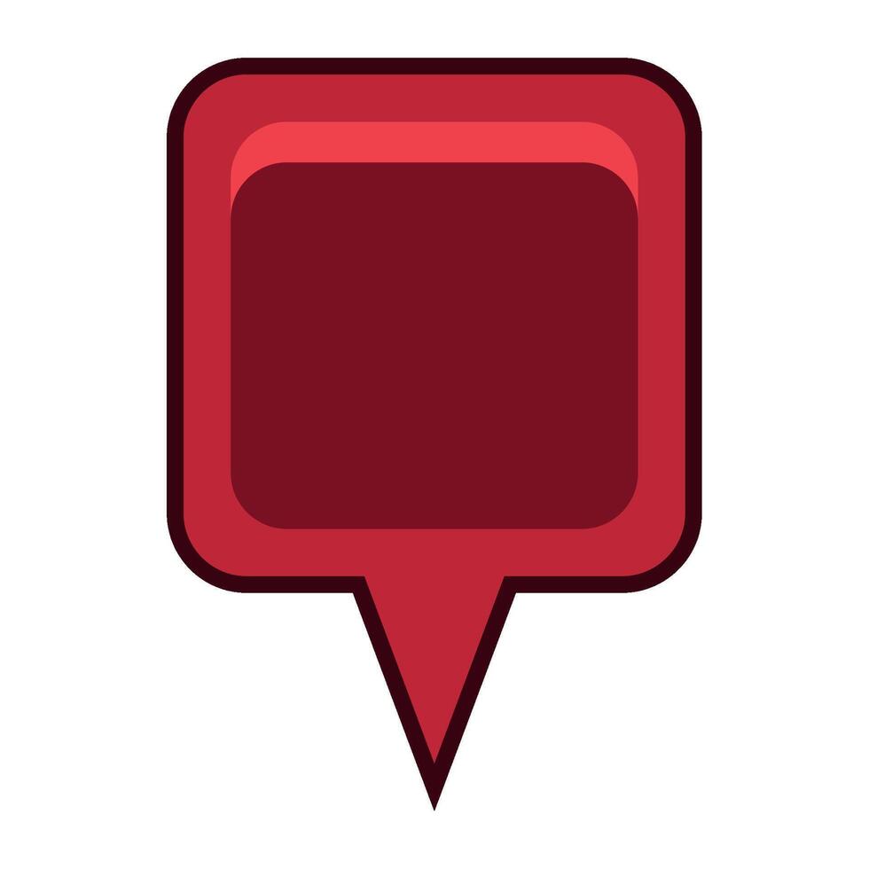 pin icon location marker isolated vector
