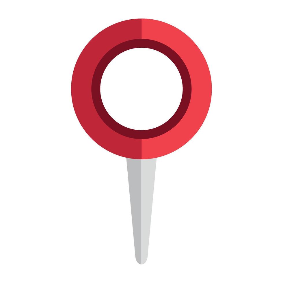 pin icon location target isolated vector