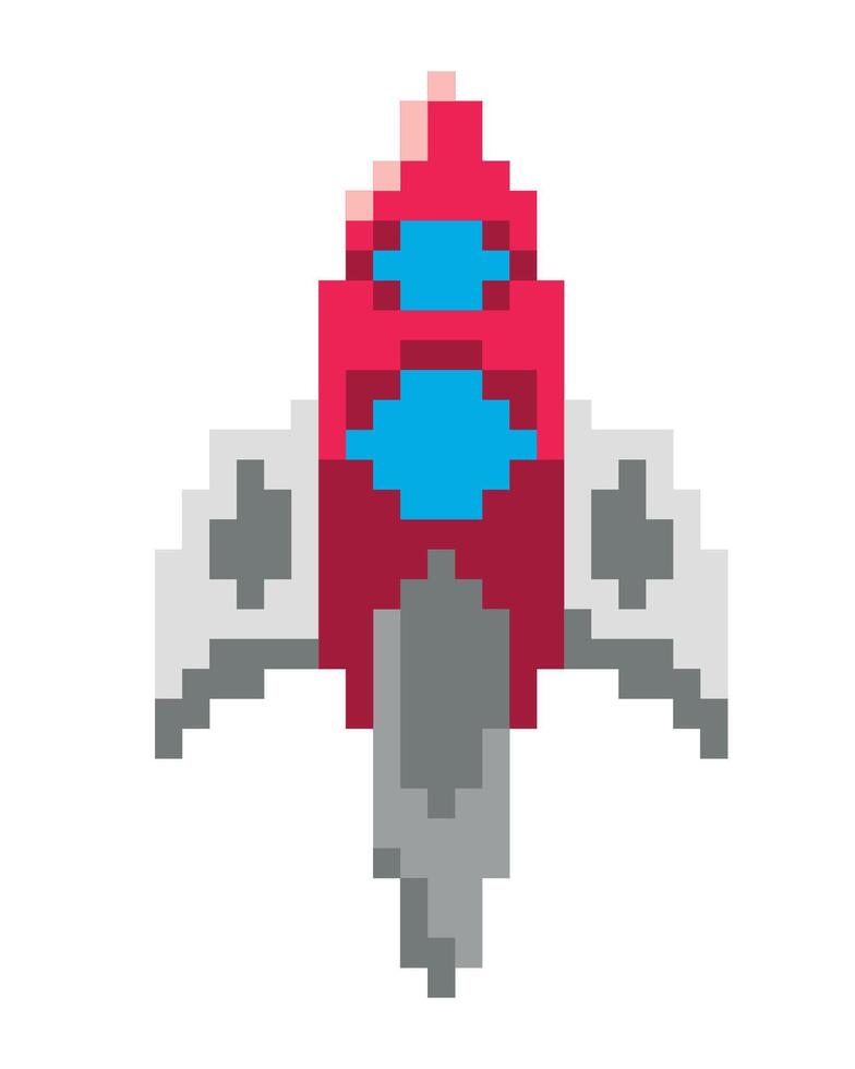 battle ship pixels interface isolated icon vector