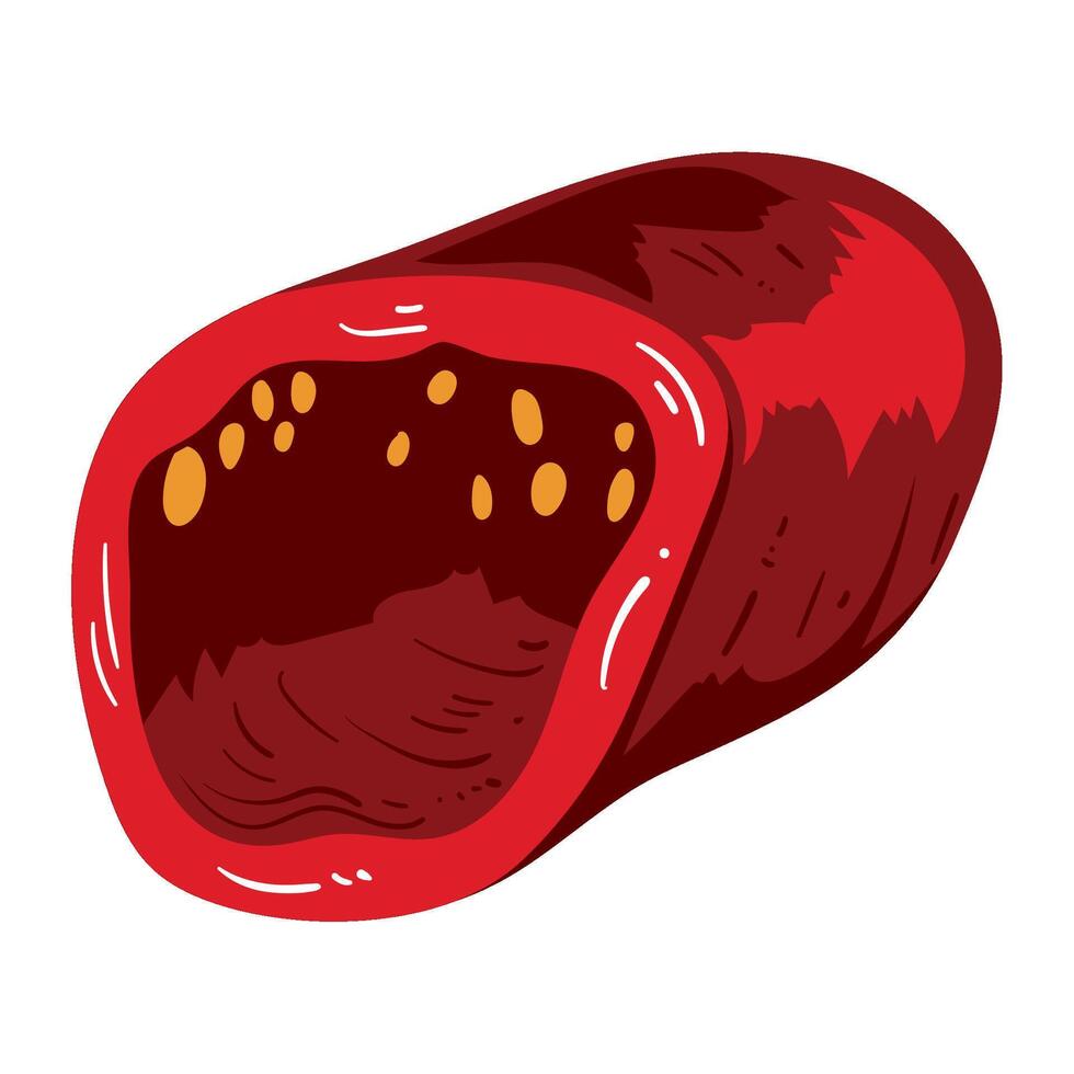 half jalapeno seasoning isolated icon vector