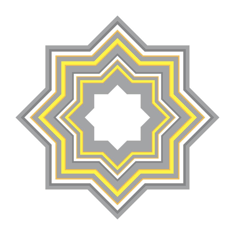 islamic star isolate design icon vector