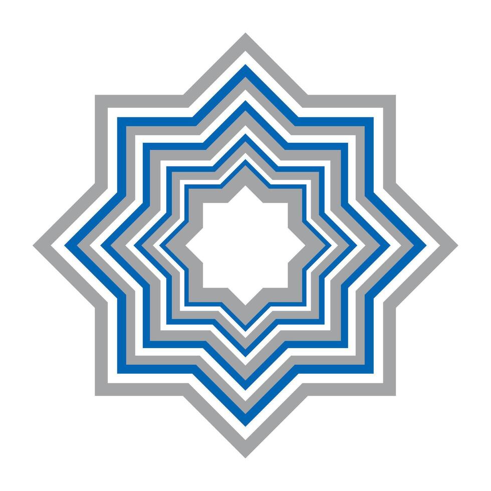 islamic star ethnic isolated icon vector