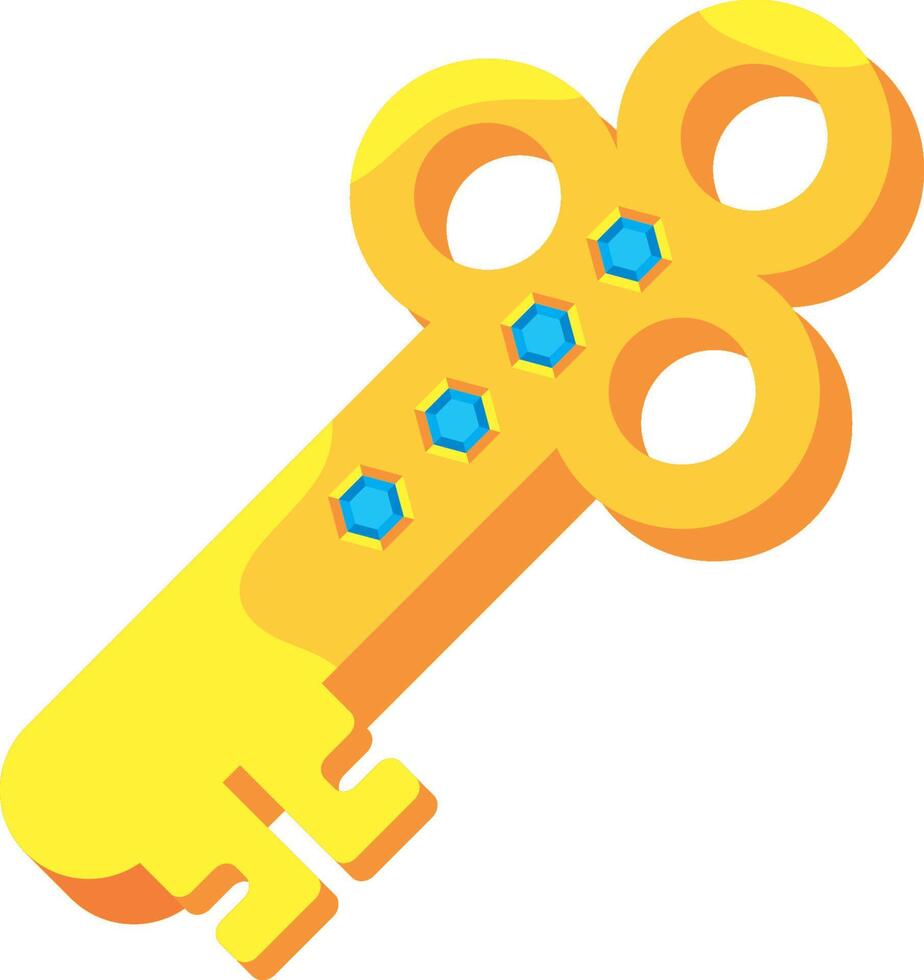 key game design icon isolated vector