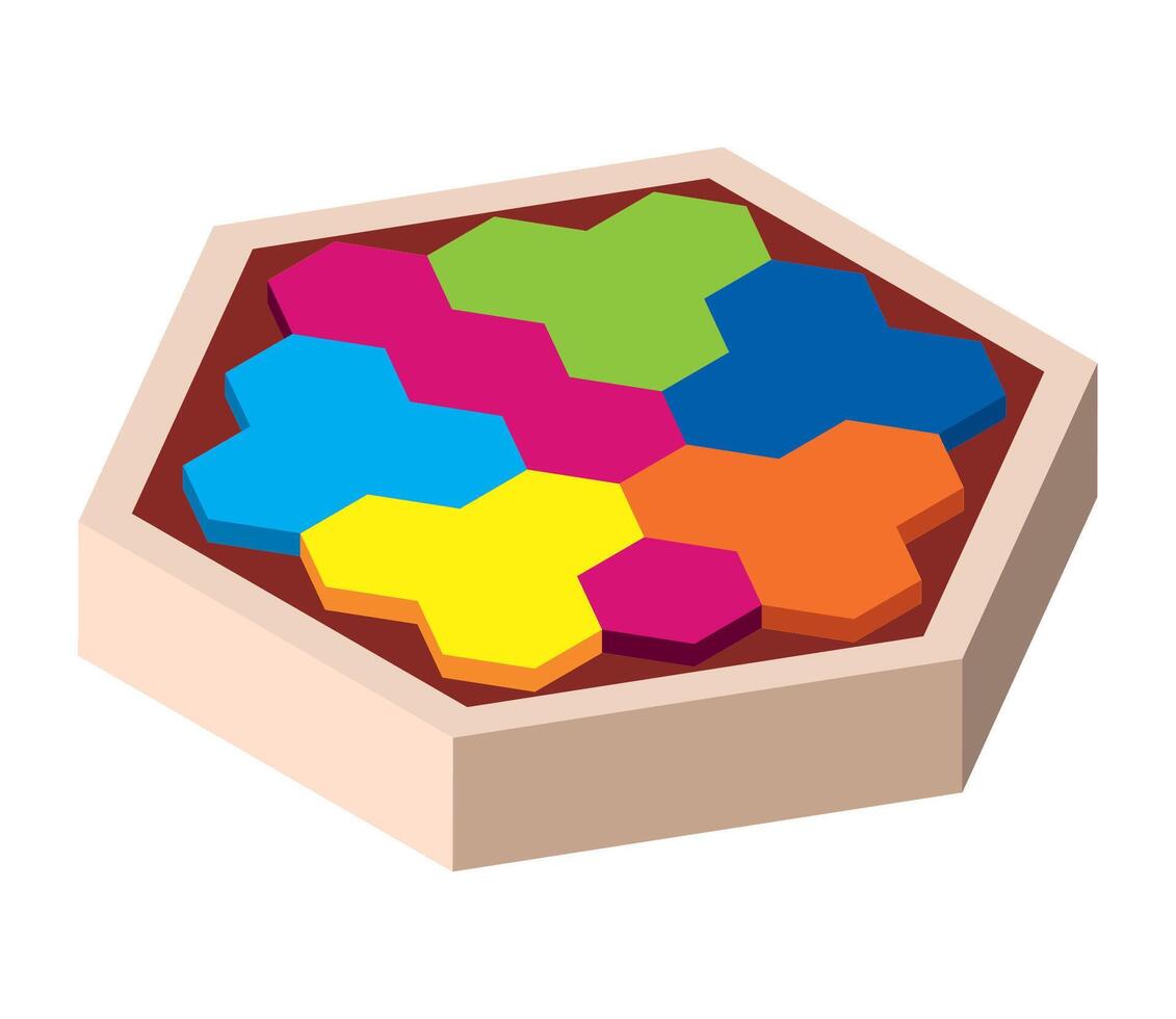 puzzle pieces solution illustration isolated vector