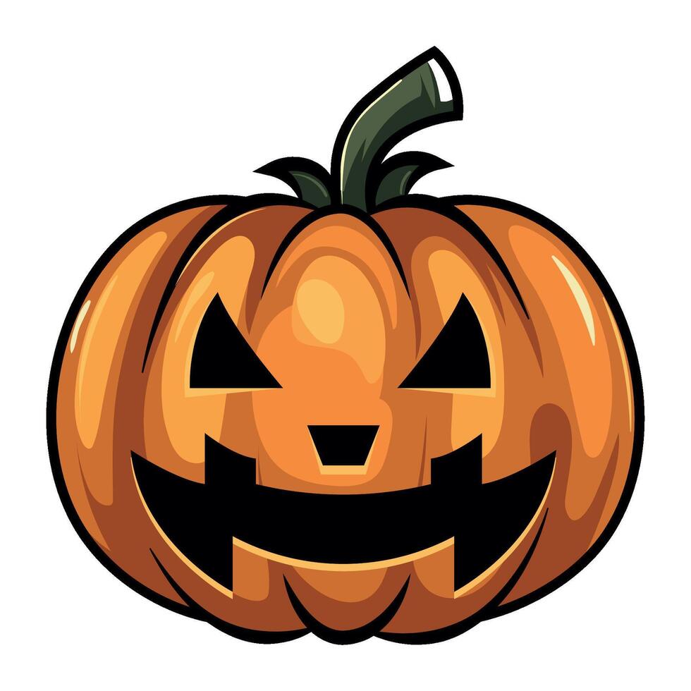 halloween pumpkin illustration isolated design vector