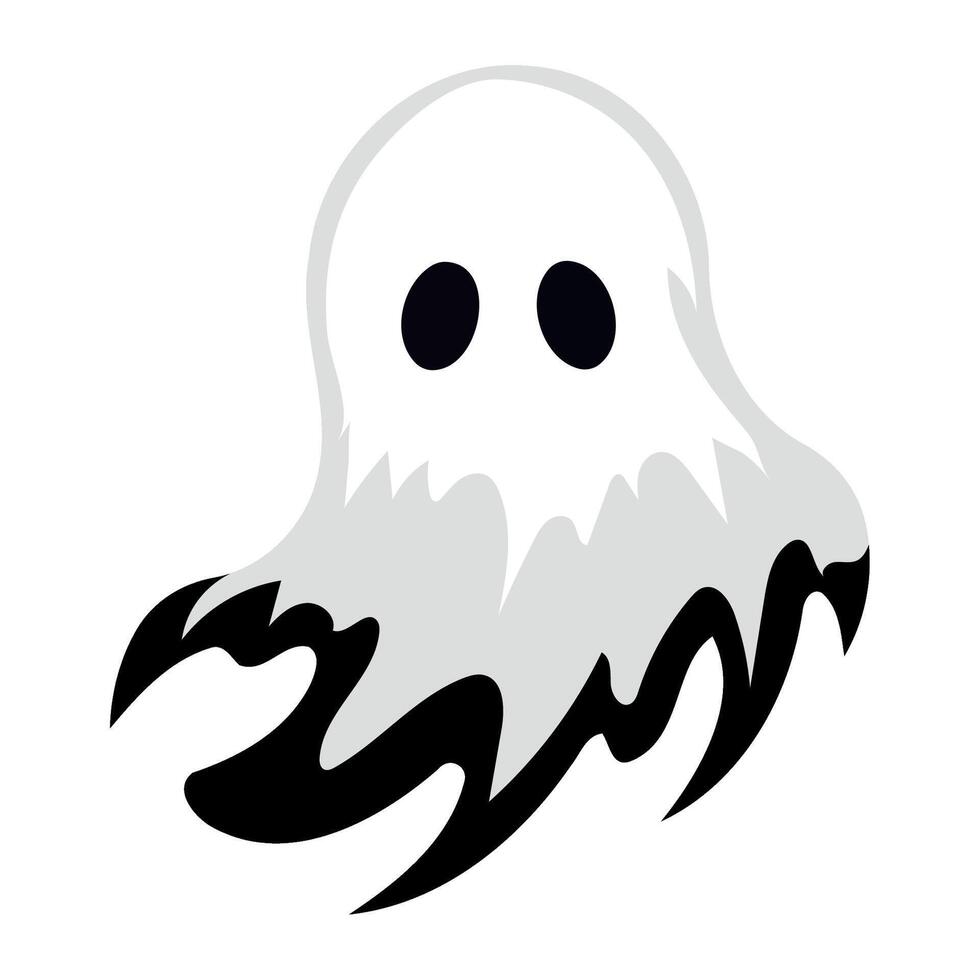 halloween ghost creepy illustration isolated vector