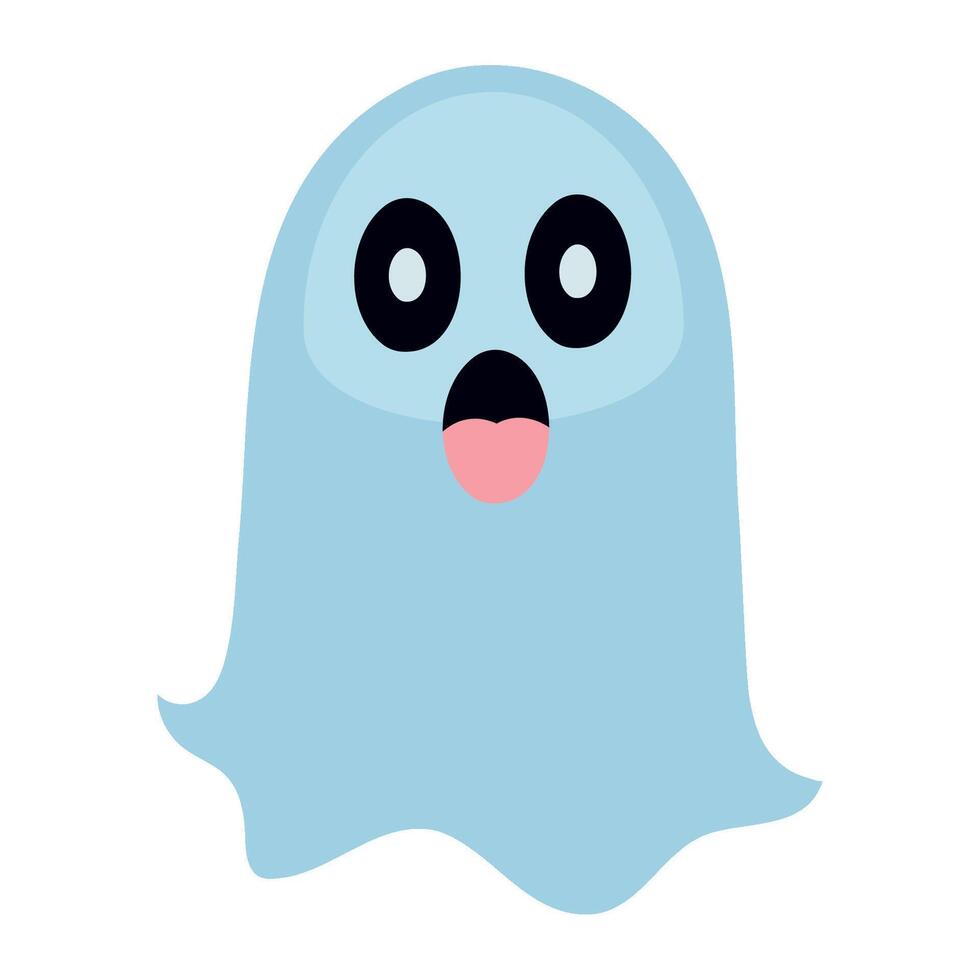 halloween ghost scary illustration isolated vector
