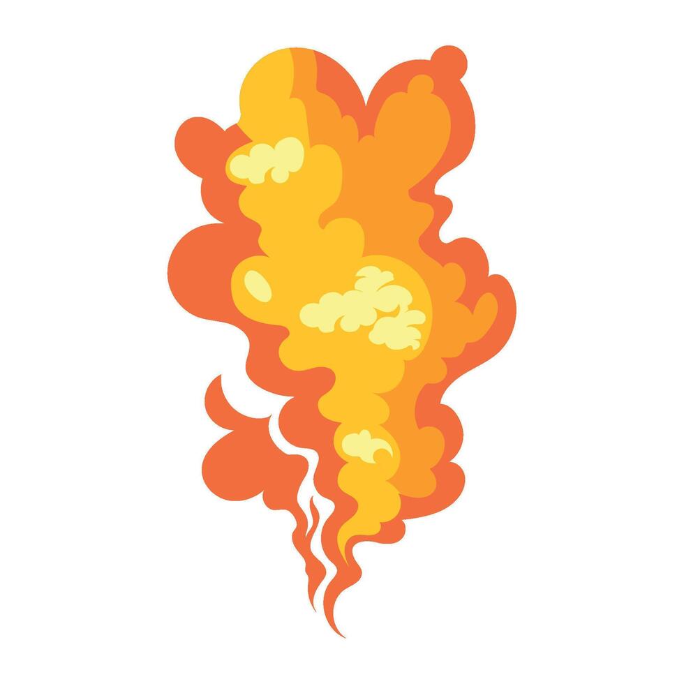 explosion effect smoke illustration isolated vector