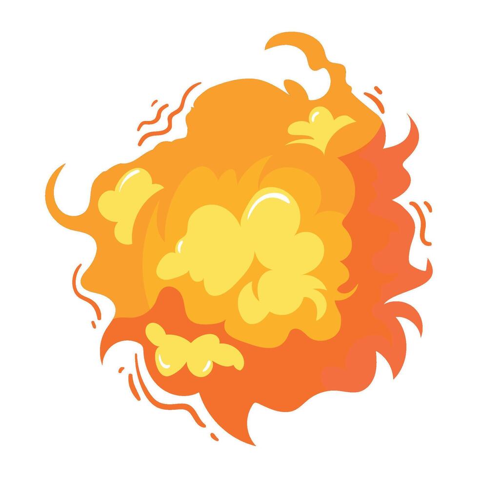 explosion effect glowing illustration isolated vector