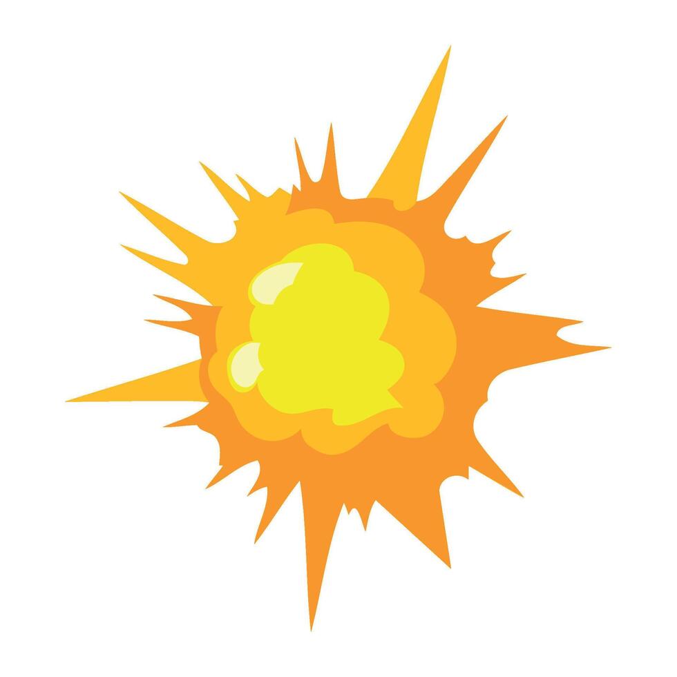 explosion effect blast illustration isolated vector