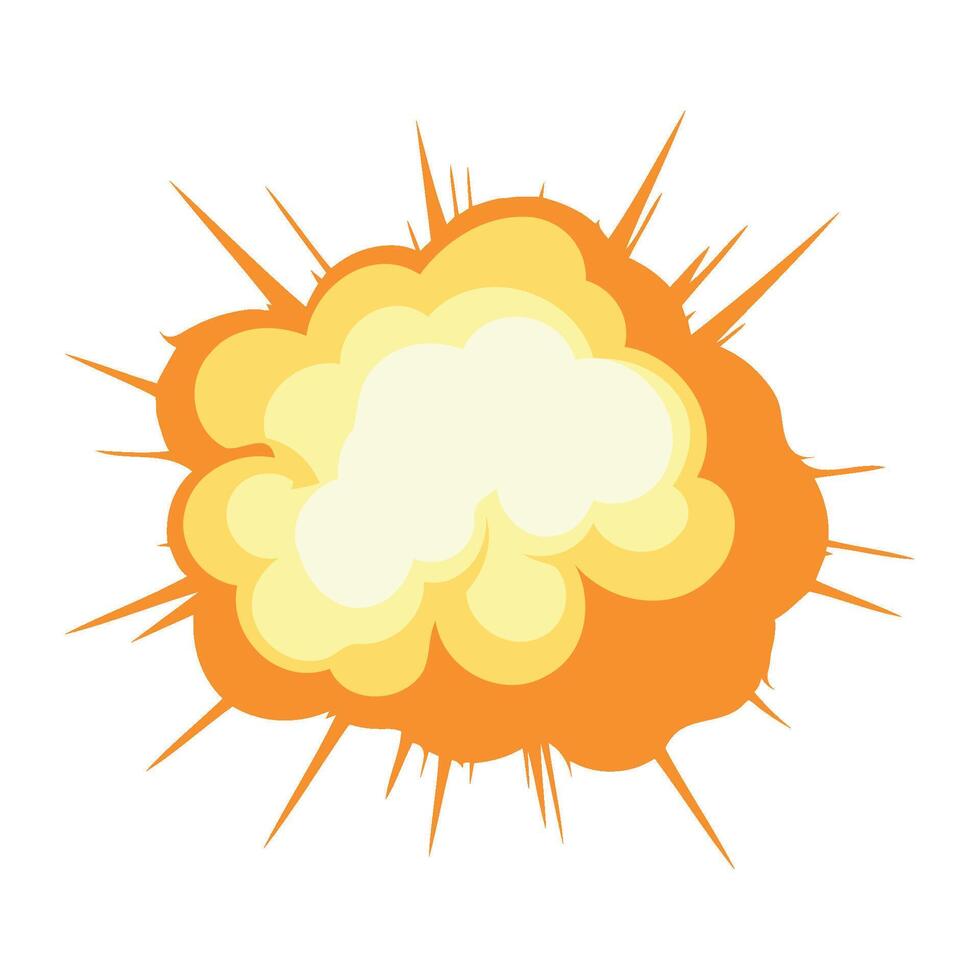 explosion effect golden illustration isolated vector