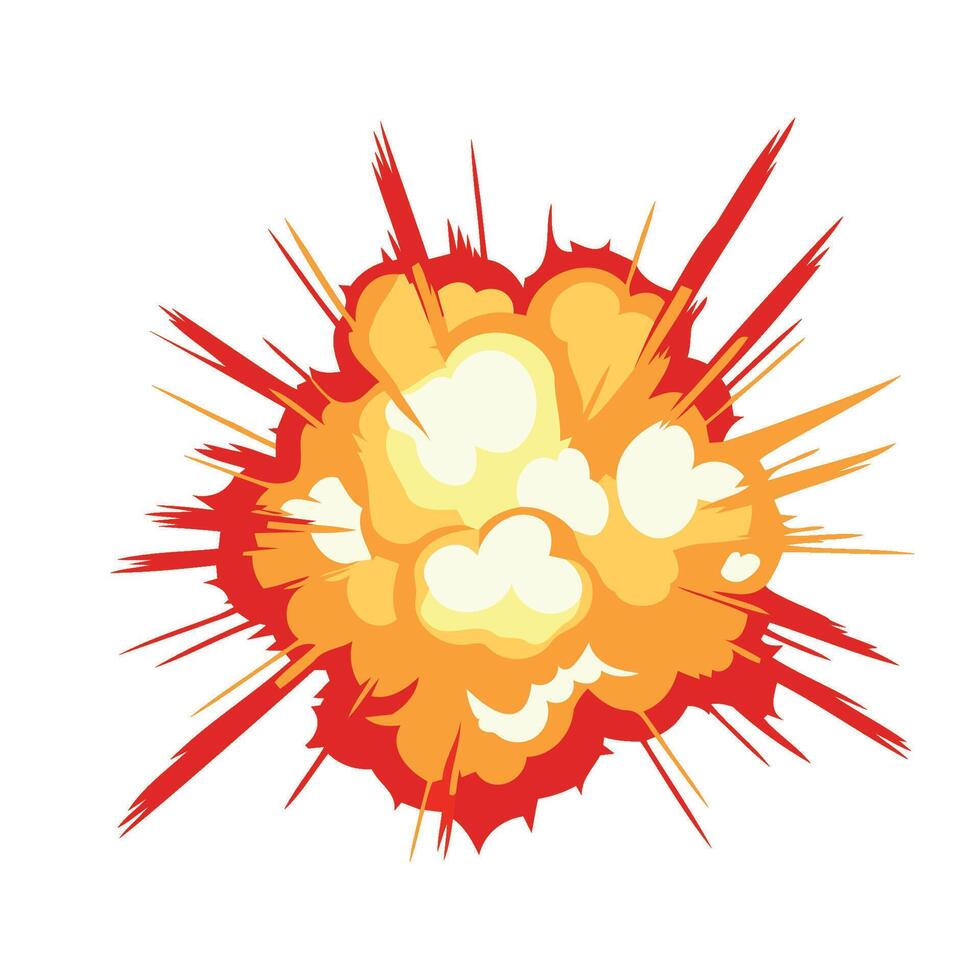 explosion effect fireball illustration isolated vector
