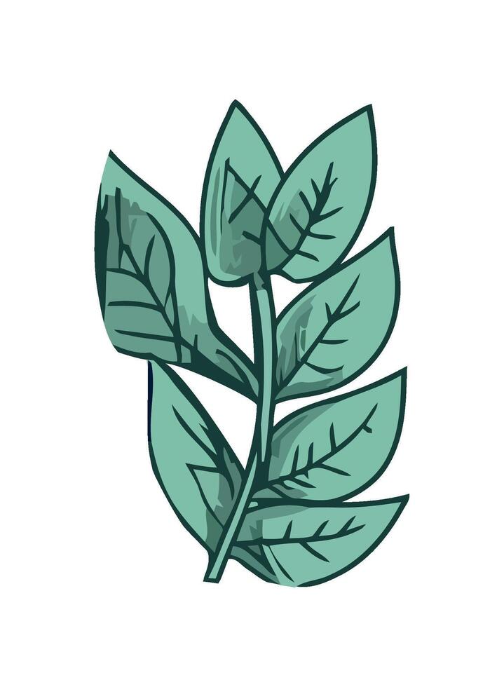 growth symbolized by green plant icon isolated vector