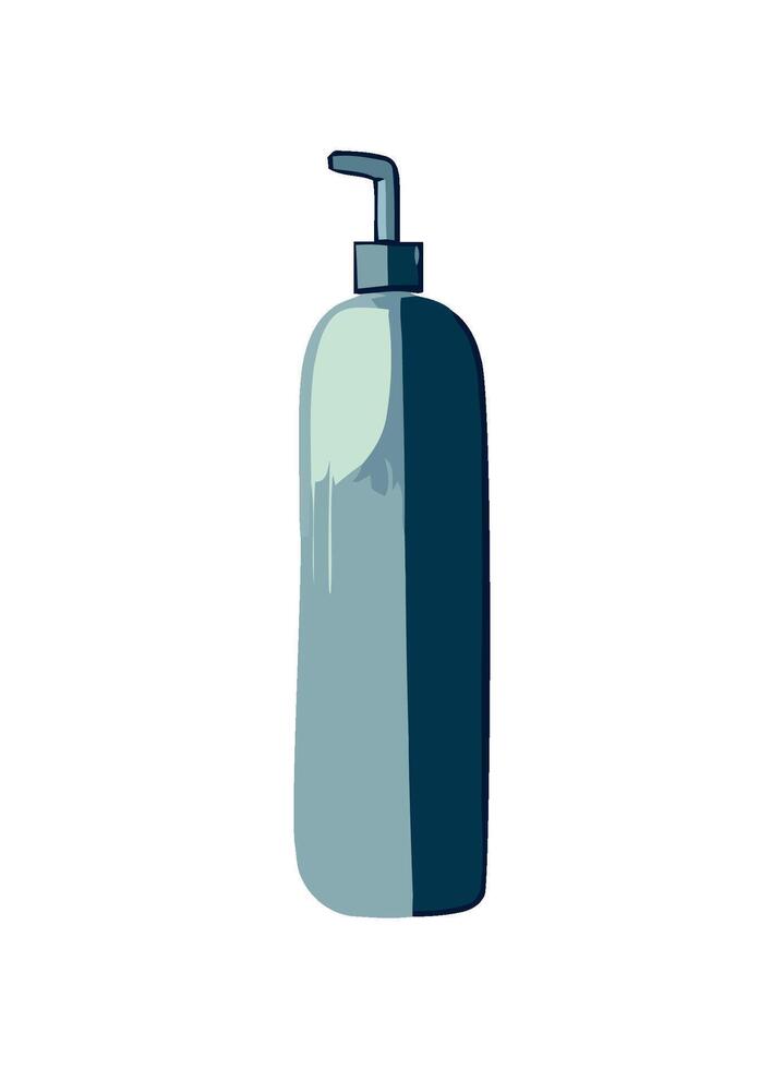 Moisturizing shampoo in plastic bottle icon isolated vector