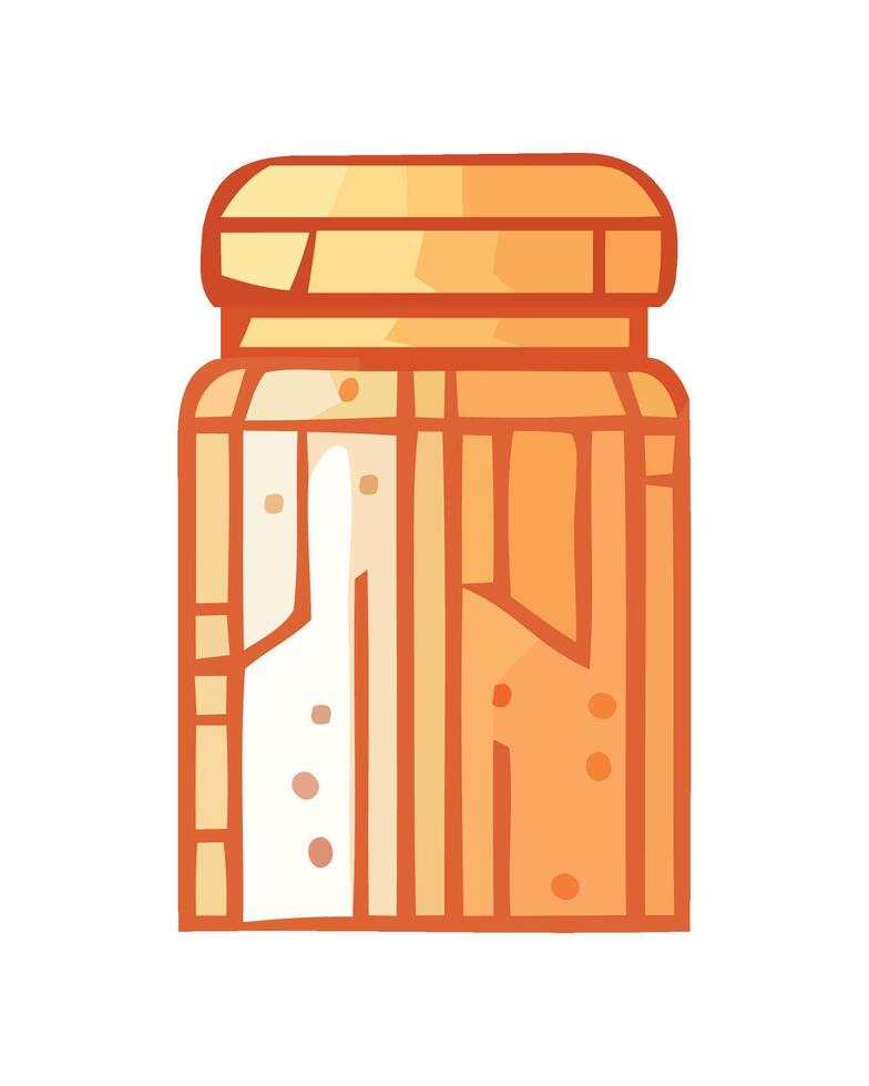 Organic honey jar fresh illustration icon isolated vector