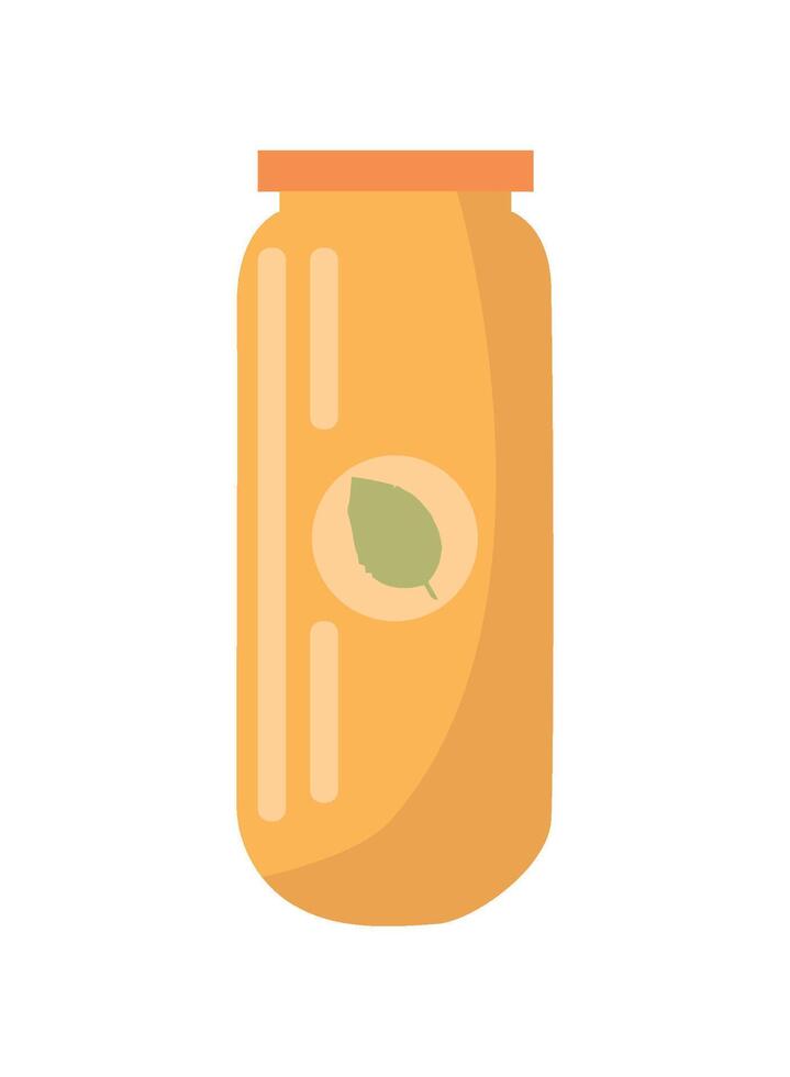 Fresh organic food in a jar illustration icon isolated vector