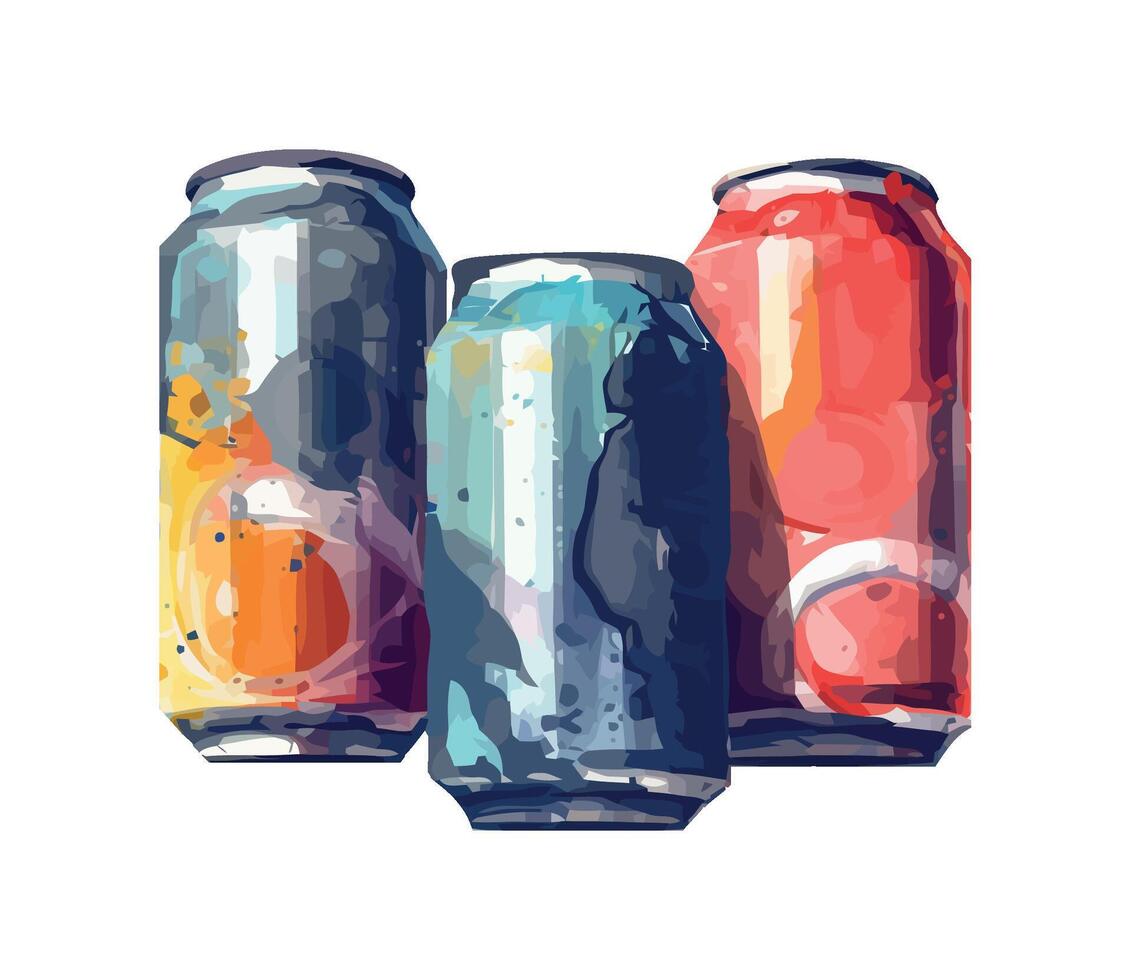 Multi colored liquid drops in abstract bottle design icon isolated vector