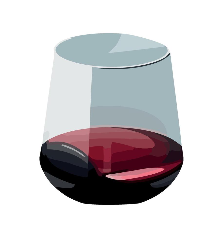 Luxury wine glass for celebration icon isolated vector
