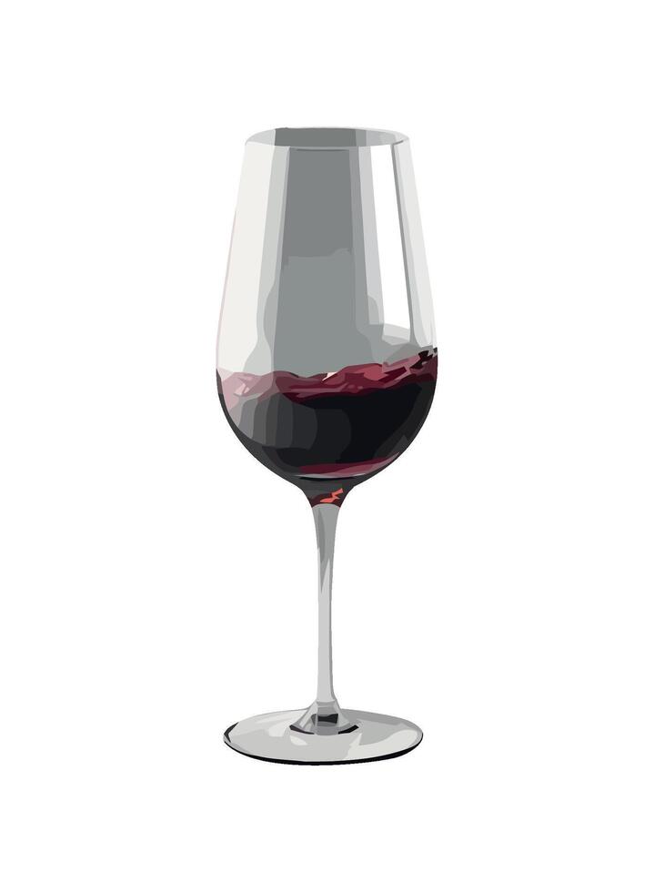 Luxury celebration with red wine and elegance icon isolated vector