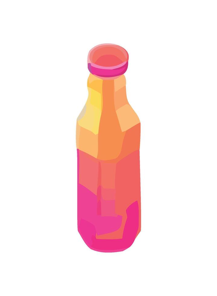 Fresh fruit cocktail in glass jar decoration icon isolated vector