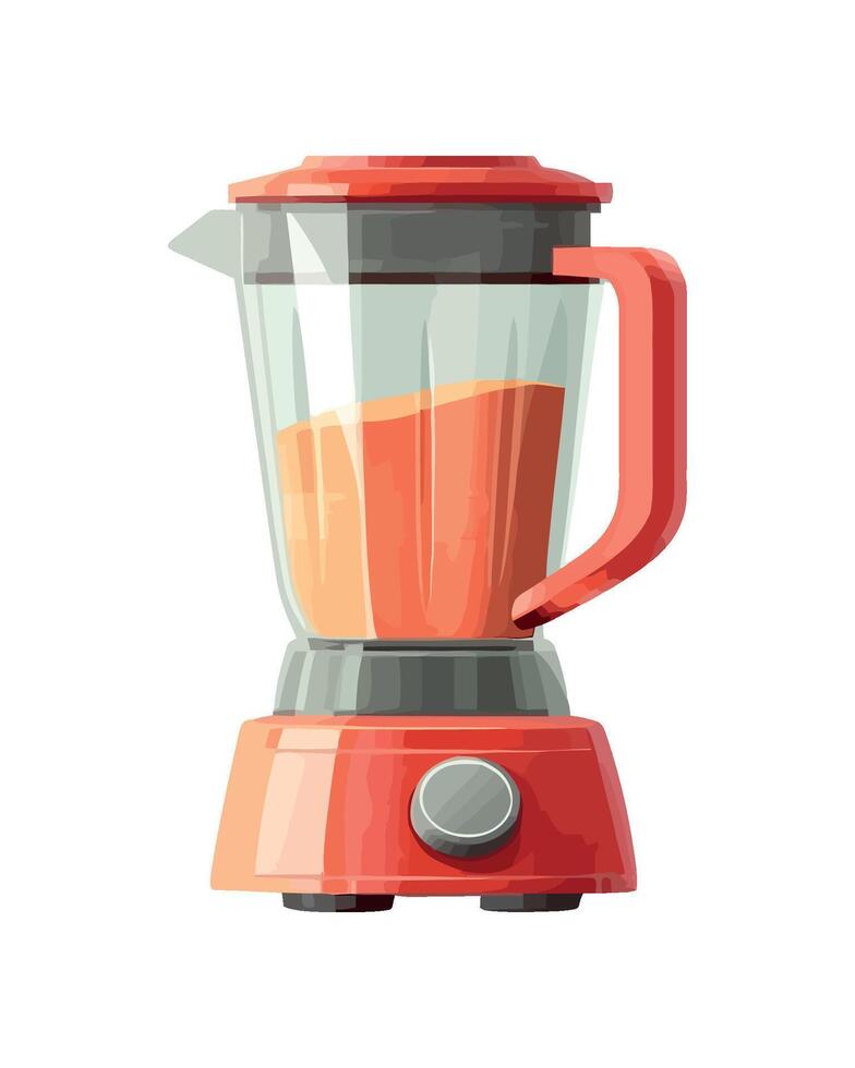 Fresh juice in modern blender icon isolated vector