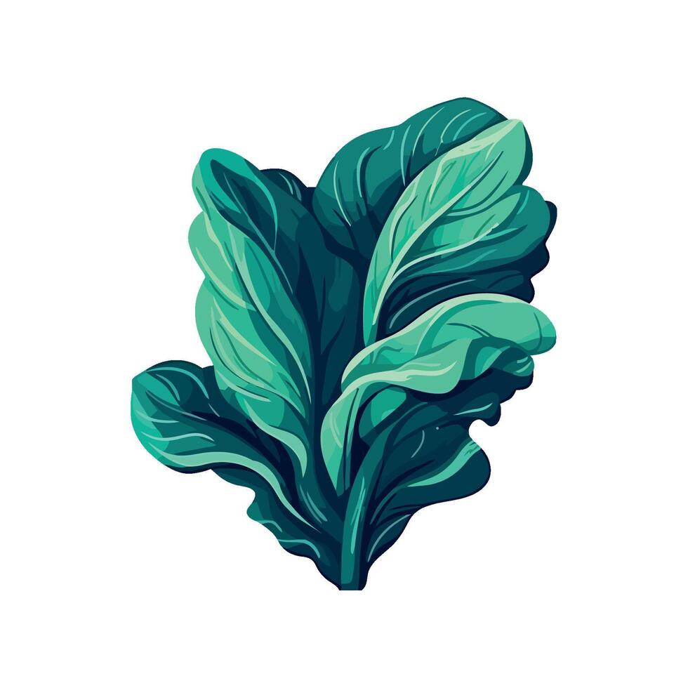 Organic vegetable leaf nature icon isolated vector