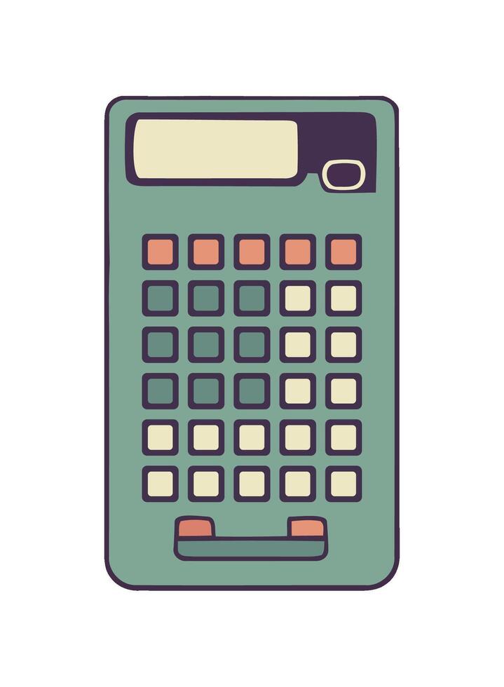 Flat icon calculator finance and investment isolated vector