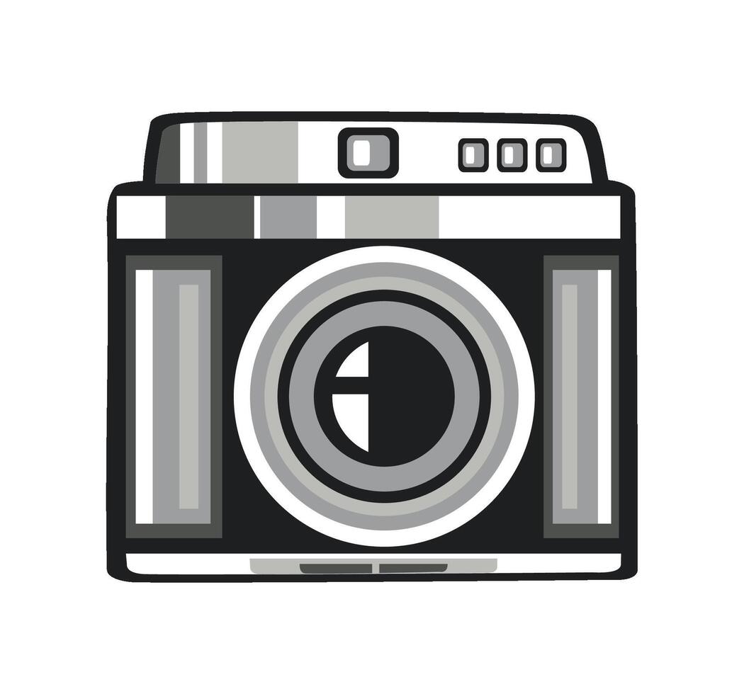 camera symbol zooms in on image icon isolated vector