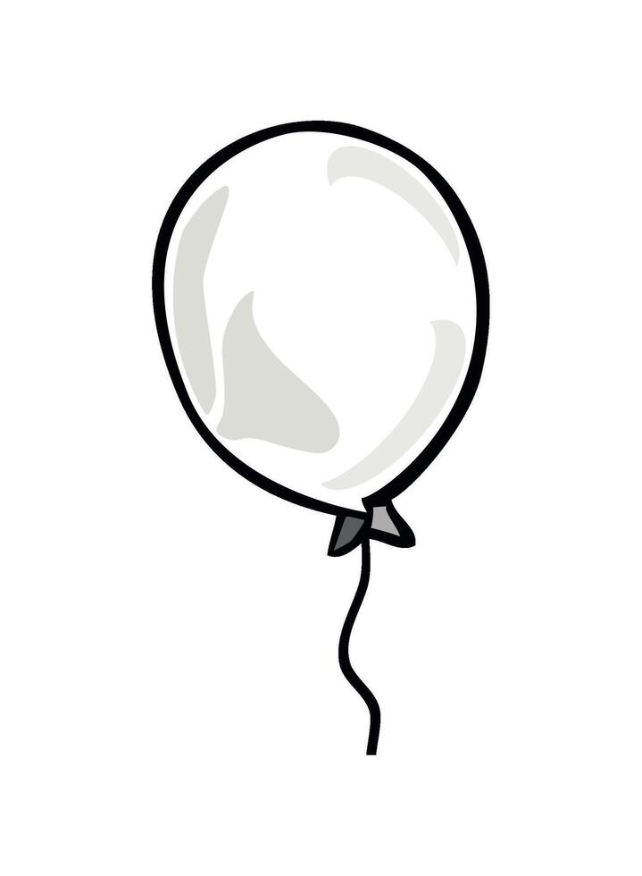 Flying balloon bring joy and celebration today icon isolated vector