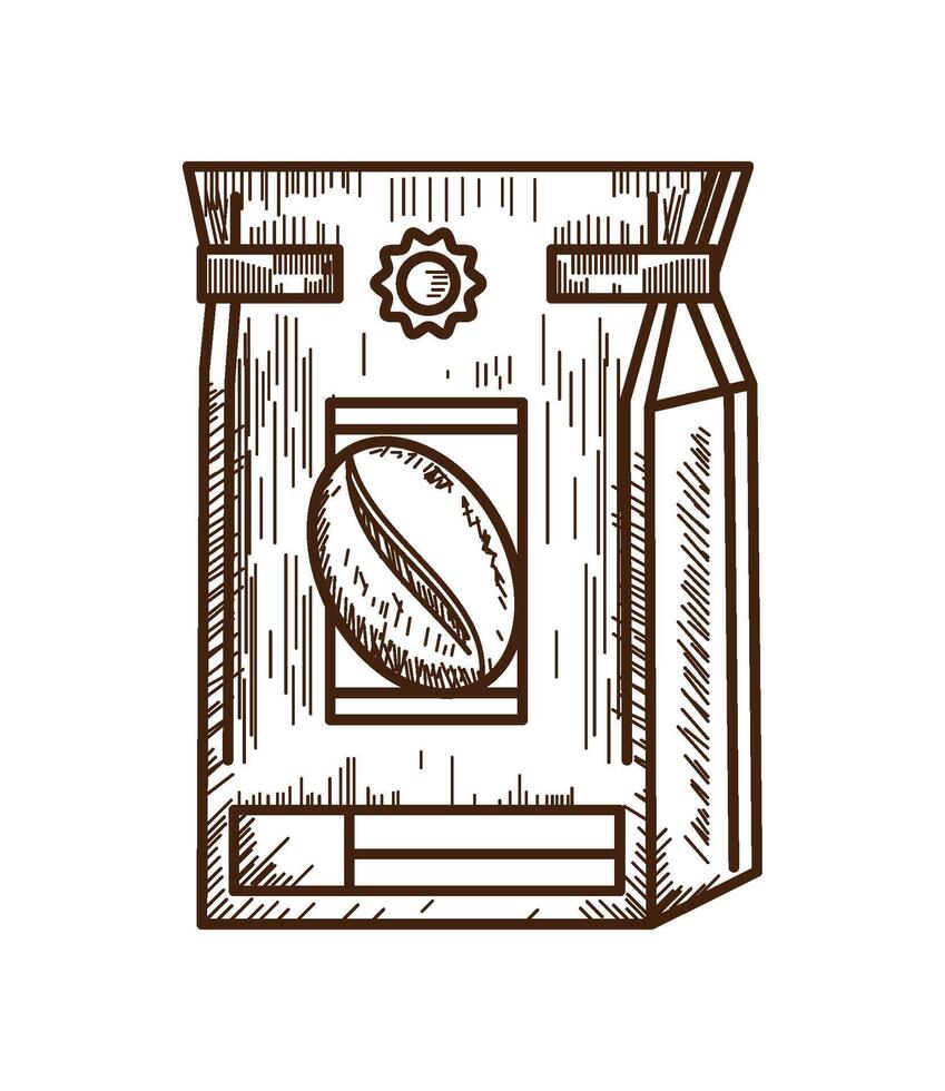 coffee beans product icon isolated vector
