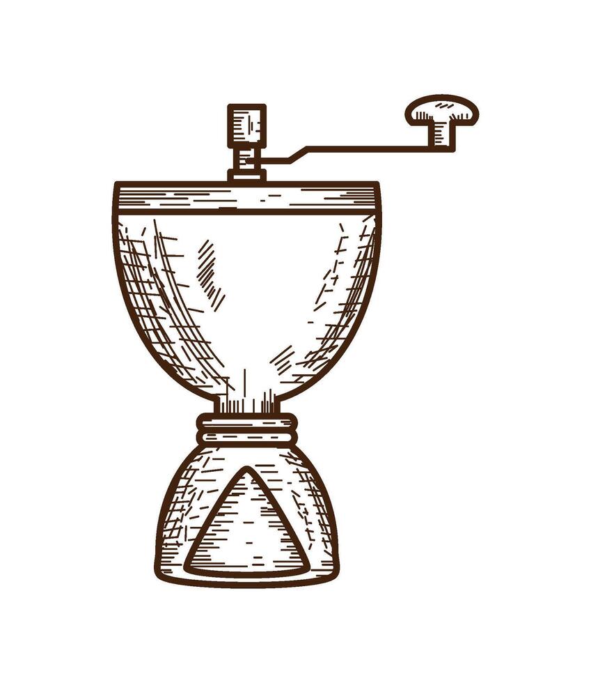 coffee grinder icon isolated illustration vector
