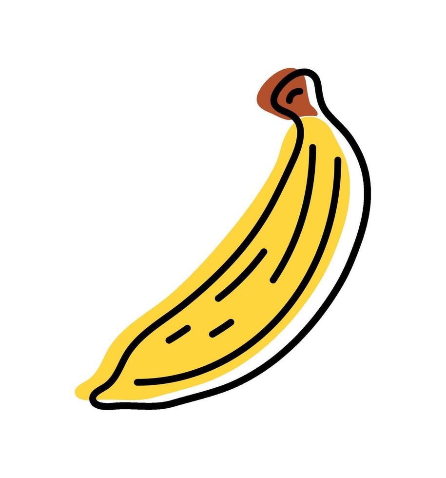 banana fresh fruit icon isolated vector