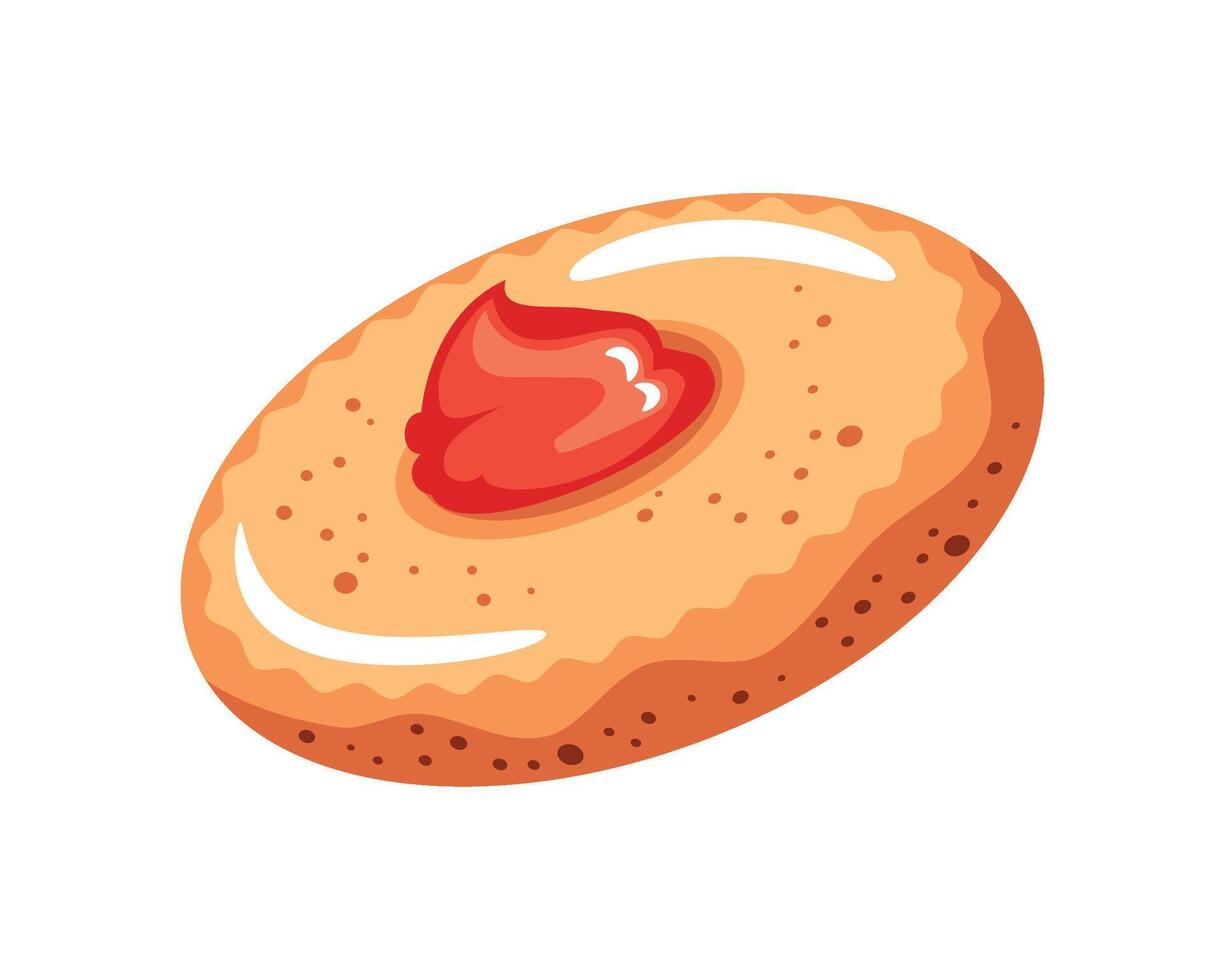dessert biscuit icon isolated vector