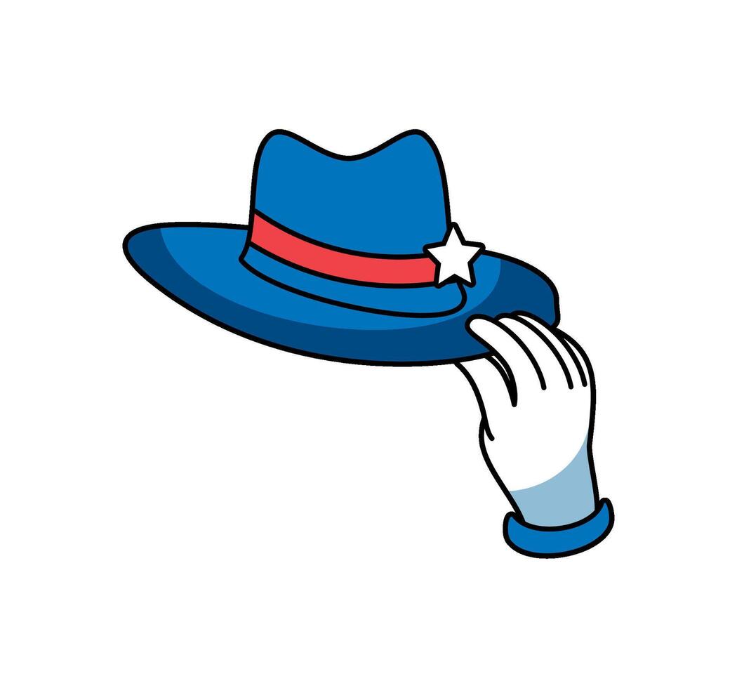 USA labor day icon isolated vector