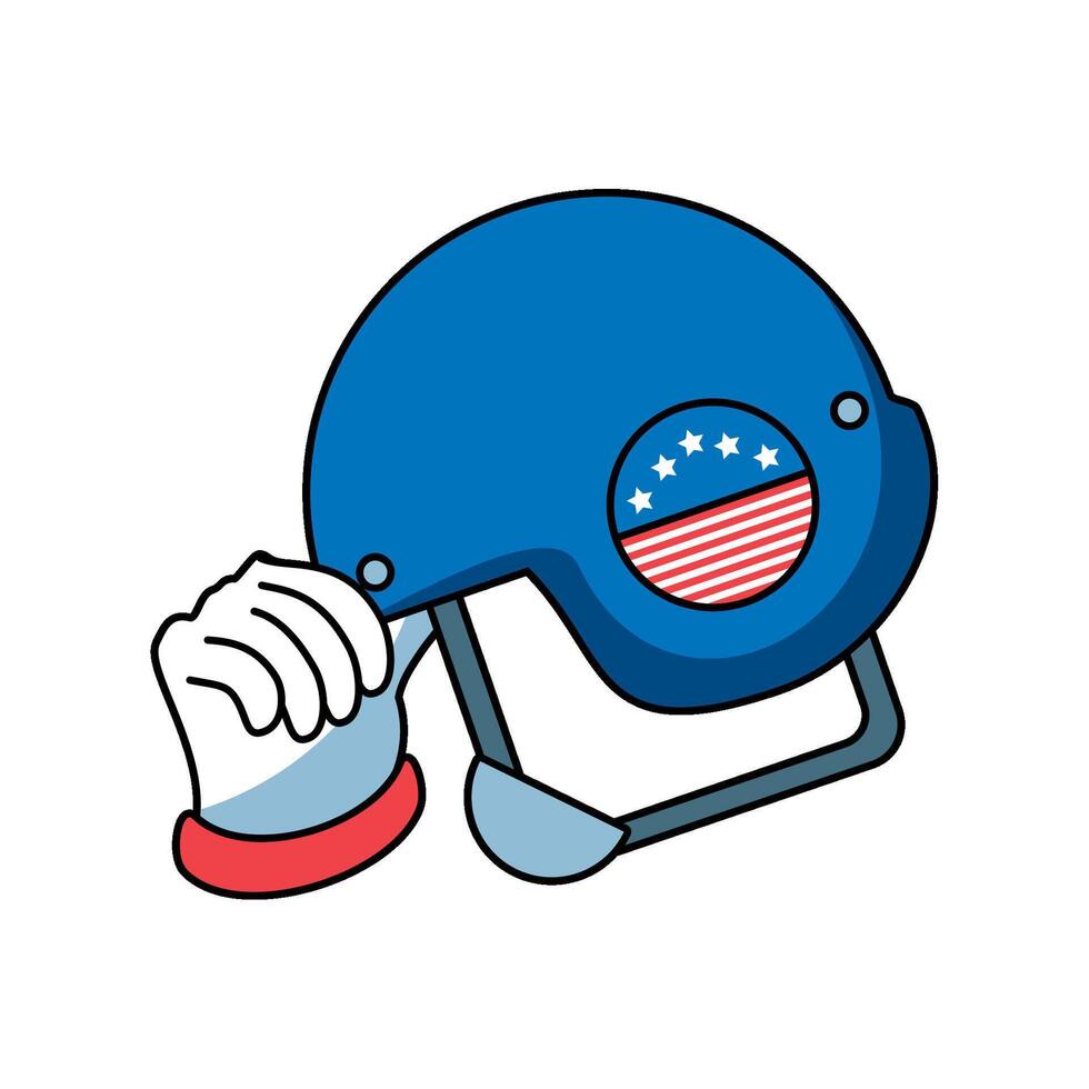 USA labor day national celebration icon isolated vector