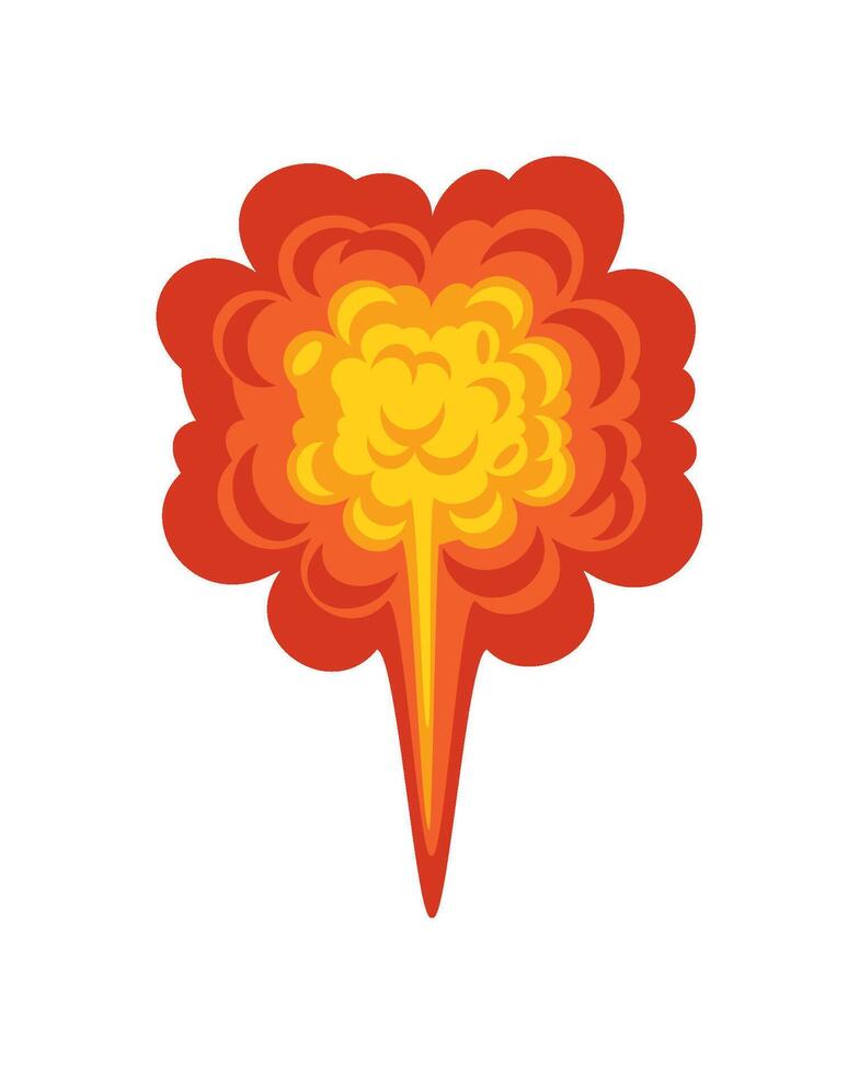 explosion effect comic icon isolated vector