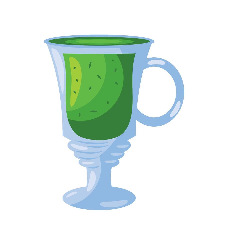 matcha tea cold beverage icon isolated vector