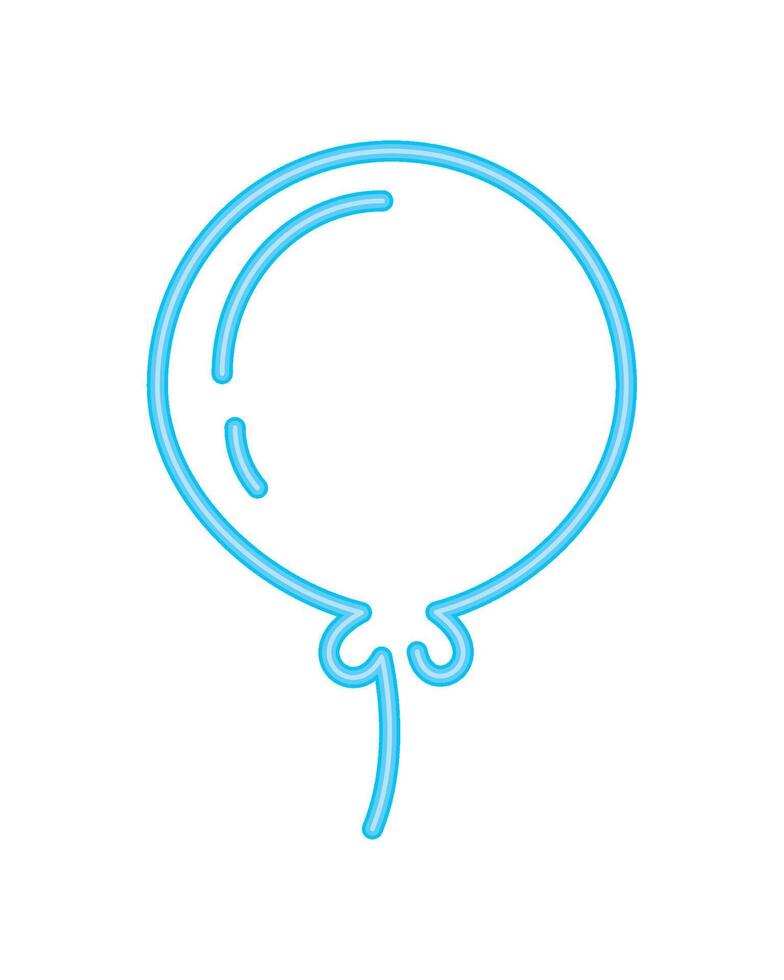 helium neon balloon light icon isolated vector