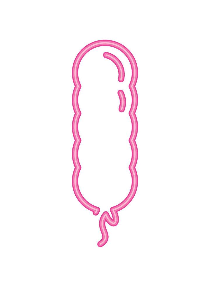 helium neon balloon surprise icon isolated vector