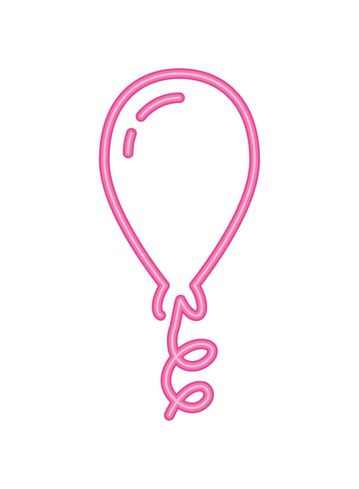 helium neon balloon funny icon isolated vector